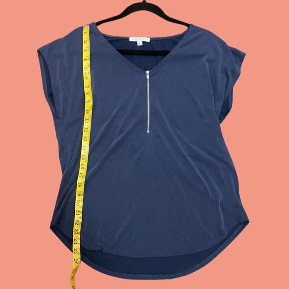 Green Envelope Los Angeles Zip-Front Blouse –Size : L - Effortless Chic! 💙 - Picture 4 of 6